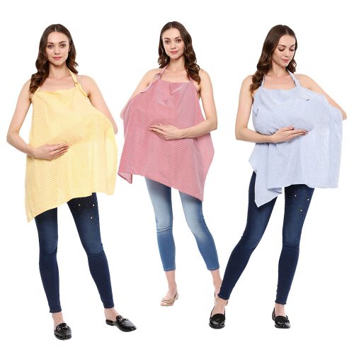 Nursing Cover Striped – Pack of 3